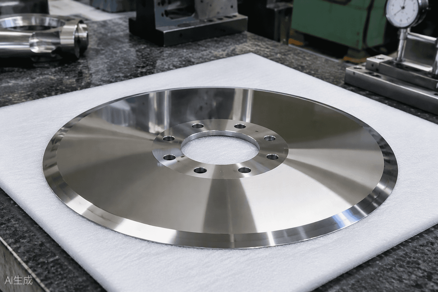 KAIPU precision-ground slitter knife on protective foam, ready for export packing
