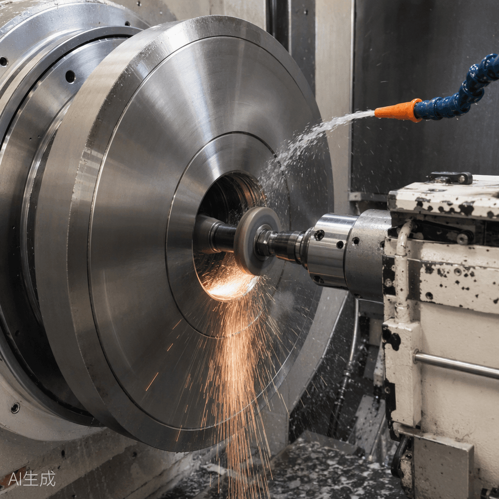 Step 04 — CNC bore grinding of slitter blade