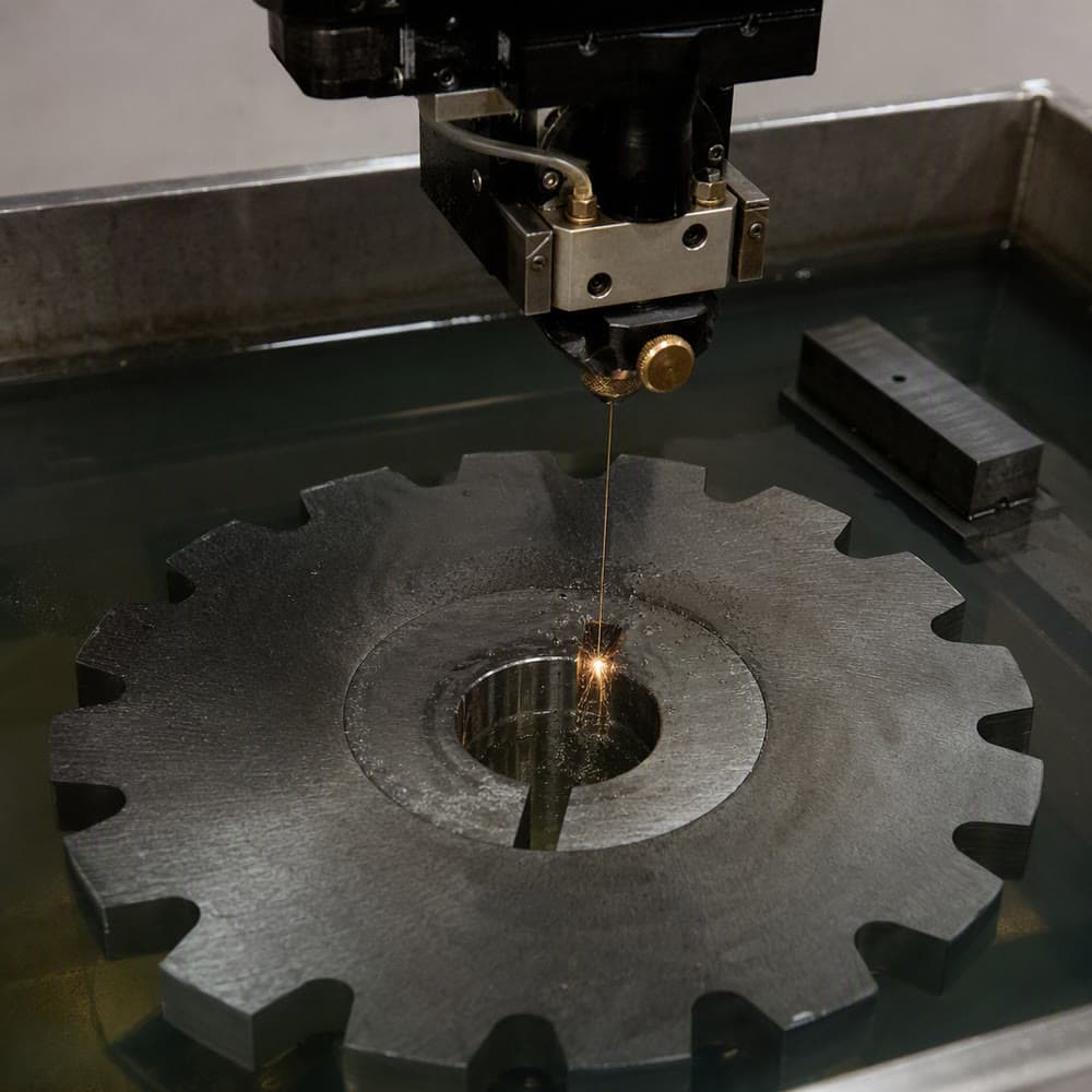 Step 05 — Corte de chaveta por eletroerosão a fio