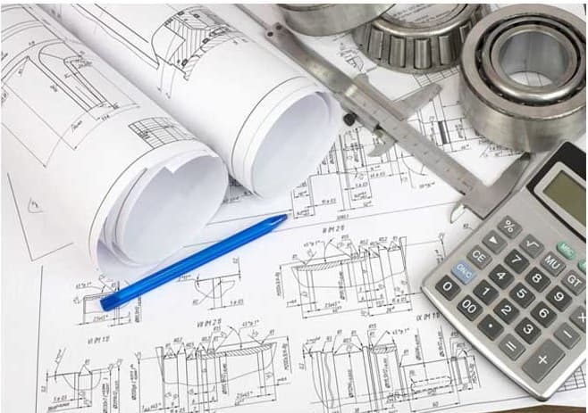 Knife engineering drawings
